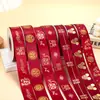 Cinta Roja Festiva Boda Suministros de Decoración para Bodas Cinta Regalo Caja de Regalo Cinta Cinta para Manualidades