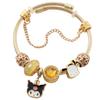 Venda Quente Transfronteiriça Japonesa Sanrio Desenho Animado Anime Kuromi Kuromi Pingente de Miçangas DIY Pulseira de Joias