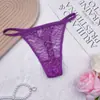 Tanga Feminina Sexy de Verão Ultra-fina com Estampa de Leopardo Jacquard Renda Recortada Confortável Respirável Malha Cintura Baixa