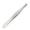 Pinza para cejas de acero inoxidable nueva boca oblicua plana fórceps para cejas espejo de arena pinza para cejas ligera patrón de lunares pequeños pinzas para cejas herramienta de belleza