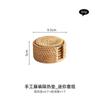Tapete Isolante Térmico de Rattan Feito à Mão Tapete de Mesa de Jantar Tapete Redondo Anti-queimadura para Tigela Tapete para Prato de Legumes Acessórios para Conjunto de Chá Tapete de Chá Porta-copos Pires
