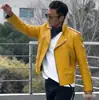 Fabricante Atacadista Jaqueta Masculina de Couro PU Estilo Coreano Nova para Primavera e Outono, Corte Regular, Tamanho Grande Casaco de Couro Masculino