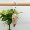 Tienda de Ropa Venta Directa de Fábrica Ganchos de Madera Maciza para Colgar Calcetines, Clips en U para Bufandas, Clips para Sombreros de Madera de Haya, Clips Individuales para Almacenamiento