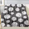 Manta de Franela Voleibol Al por Mayor Manta Estampada Fábrica de Amazon Colcha Transfronteriza Sábana Deportiva Manta para Siesta