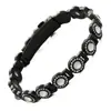 Pulsera Magnética Popular Transfronteriza Europea y Americana, Elegante Aleación de Trébol de Lujo Ligero Incrustada con Diamantes, Pulsera Magnética de Una Fila para Mujer