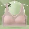 Chaleco de malla sin costuras transfronterizo para tallas grandes, transpirable, sin aros, realza y sujeta los senos laterales, con orificios de ventilación, hace que los senos grandes parezcan más pequeños, sujetador para mujer