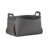 Caja de almacenamiento de oficina plegable azul de gran capacidad de cuero Nordic Ins con cesta portátil para guardar artículos diversos