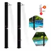 Piscina externa Chuveiro solar de praia Coluna de chuveiro de temperatura constante Torneira de descarga ABS Cromado preço de fábrica