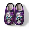 Pantuflas de algodón para comercio exterior para hombres y mujeres, lindas pantuflas para el hogar con estampado de animales de dibujos animados, POD transfronterizo JIT de una sola pieza envío directo