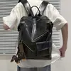 Mochila de pareja estilo retro de motocicleta americana, adecuada para estudiantes universitarios, para llevar laptops a las clases de la mañana, y para ir al trabajo o viajes cortos