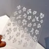 Adesivo para Unha Flor de Lírio Tridimensional Relevo Cinco Pétalas Flor Diabólica Colorida Sonhadora Concha Gelatinosa Adesivo Leve para Unha