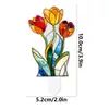 Tyu641-664 Vaso de Flor de Acrílico Decorativo Plug-In Vitral Ornamentos para Plantas Flores Artificiais