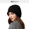Gorro de Punto Único y Sofisticado con Borde Enrollado y Cordón para Mujeres con Cabezas Grandes, Adecuado para una Apariencia de Rostro Más Pequeño, Gorro de Punto Pullover que Protege las Orejas