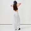 Jeans Anchos de Pierna Recta Ligeramente Curva para Mujer Hys/2026 Estilo Nuevo de Primavera y Tacto Suave de Lino-Algodón