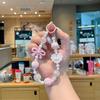Nueva cadena para teléfono móvil con lazo de amor y aceite de gota, hecha a mano, con cuentas, para bolso, llavero, colgante, accesorio