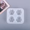 Orgulhoso diy drop mold 3 bonito gato garra fosco espelho molde de silicone integrado