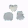 Moldes Rectangulares, Cuadrados y Redondos de Silicona de Cristal para Joyería Hecha a Mano con Resina de Cristal DIY, Colgantes