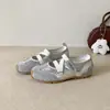 Aumenta a altura 4cm~Couro Genuíno Solado Macio Esportivos Ballet Mary Jane Sapatos Femininos 2026 Verão Novo Fecho Mágico Casuais Sapatos Únicos