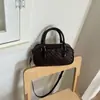 2026 Nova Bolsa Almofada Versão Coreana Bolsa Quadrada Pequena Bolsa com Padrão Trançado Textura Estilosa Cor Sólida Bolsa de Ombro Único Transversal Vintage