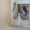 Bolsa Doce Pequena Floral Estilo Coreano para Mulheres 2026 Bolsa de Ombro de Grande Capacidade Estilo Preguiçoso Casual Bolsa Transversal Plissada Bolsa Bolinho