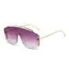 Gafas de sol de una pieza de estilo nuevo europeo y americano 2026, con montura grande, coloridas, estilo Ins, gafas de sol de moda moderna personalizadas para mujer, de venta transfronteriza, para influencers de internet