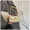 Bolsa Personalizada Estilo Coreano Ins Nova Moda Primavera 2026 Bolsa Quadrada Pequena com Fecho de Corrente Bolsa de Ombro Casual Tendência