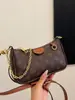 Bolso de Mano de Alta Gama para Mujer Debajo del Brazo 2025 Nueva Moda Retro Color Contrastante Bolso de Hombro Versátil Bolso Cruzado Estampado