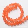 Calcedonia Naranja Cuentas con Cuentas Productos Semiterminados Venta al Por Mayor DIY Pulsera Tejida a Mano Accesorios de Joyería Cuentas Espaciadoras