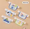 Fabricante Atacado Toalha Absorvente de Suor Desenho Animado Bebê Almofada Externa Sling Infantil Gaze de Algodão Seis Camadas Respirável Estilo Borda Colorida