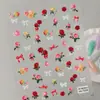 Pegatinas Originales Sexy Labios Rojos para Uñas Transfronterizas Corazón 3D Día de San Valentín Pegatinas para Uñas Grabadas DIY Estilo AA
