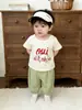 Roupa de Verão para Meninos e Meninas, Camiseta Estampada Fina para Bebês, Colete Confortável para Recém-Nascidos, Shorts Versáteis da Moda