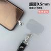 Cordão Transparente de TPU para Celular com Cartão Anti-Perda Alça Transversal Clipe de Acesso para Patch de Celular Fosco
