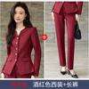 Blazer Feminino Profissional Novo Outono e Inverno Cinza Manga Longa Calças Saia Terno de Duas Peças Roupa de Trabalho Roupa de Trabalho