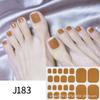 Explosiones transfronterizas calientes pegatinas monocromáticas para uñas de los pies, pegatinas de uñas de color sólido sin cocción, pegatinas para pies, venta directa de fábrica
