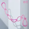 Banda Elástica de Gelatina para Yoga Cuerda de Tensión de Silicona de Siete Agujeros Banda de Gelatina Banda Elástica de Yoga Cadena Abierta para Hombros Ejercicio de Tensión