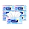 Lenços de Papel Jie Rou Coloridos Polpa de Madeira Virgem Macio para Puxar Lenço de Papel Facial Natural Sem Perfume Lenço de Puxar 100 Folhas 3 Folhas Econômico Pacote Família