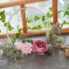 Dália Artificial Peônia Flor Semi-Anel Fabricante Decoração Celebração Buquê de Mão Decoração de Parede Cf01359A
