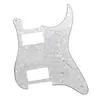 Guitarra com St Sq dupla placa de proteção de guitarra elétrica placa de proteção de guitarra elétrica placa de cobertura frontal Painel de guitarra elétrica HH Placa de pérola