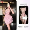 Pensamientos Nocturnos Susurros Nocturnos Lencería Sexy Estilo Deseo Puro Lunares de Ensueño Espalda Descubierta Lolita Ama de Llaves Cocinera Atuendo 9767