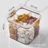 Frasco con Cierre Hermético Frasco de Almacenamiento Caja de Almacenamiento de Bayas de Goji 1300ml Frasco Sellado para Té Aromático Frasco de Almacenamiento de Té 700ml
