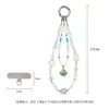 Correa creativa para teléfono móvil, colgante de bolso tejido a mano estilo ins sal marina, correa antipérdida en forma de estrella para mujer, en stock
