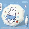 Guarda-chuva Miffy Autêntico, Dupla Utilização para Sol e Chuva, Proteção Solar e Proteção UV, 70% de Desconto - Seção Dobrável Automático