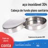 Tampões de Aço Inoxidável 304 com Fundo Plano e Polimento Espelhado Interno e Externo, Tampões de Tubo Planos Soldados, Fabricante de Grande Diâmetro