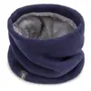 Bufanda de Invierno Unisex con Forro Polar Manga Engrosada Máscara para Montar al Aire Libre Combinable Protección de Cuello Tejida Bufanda Pulóver