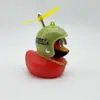Enfeites de Carro de Pato Quebrando Pato de Natal Andando de Bicicleta Elétrica Decorações de Bicicleta Pato Vermelho Pequeno Interior Pato Amarelo Pequeno
