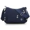 Bolsa Transversal de Ombro Único com Múltiplos Compartimentos para Mulheres, Bolsa para Mãe de Meia-Idade e Idosa, Bolsa de Ombro Único Leve, Bolsa de Tecido Casual de Grande Capacidade