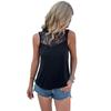 Bai Fen Zhi Yi Amazon Comércio Exterior Verão Europeu e Americano Transfronteiriço Roupa Feminina Renda Patchwork Cor Sólida Sem Mangas Top para Mulheres