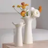 Vaso Decorativo Cerámico Simple Sentido Avanzado Lujo Ligero Estilo Nórdico Ins Alto Valor de Color Florero Hidropónico Mayoreo
