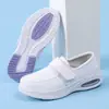 25 Zapatos de Enfermera, Zapatos de Algodón para Mujer, Forrados de Felpa, Zapatos Antiolor, No Cansan, Antideslizantes, Zapatos de Suela Blanda, Zapatos Blancos Médicos, Zapatos Casuales para Estudiantes