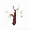 Corbata Roja para Mujer Estilo JK Japonés Estilo Perezoso Corbata Libre Estilo Universitario Corbata para Hombre DK Corbata a Rayas Accesorios para Camisa Moderno
